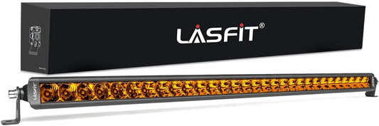 LASFIT 32 inch Amber LED Light Bar for Off Road Vehicles