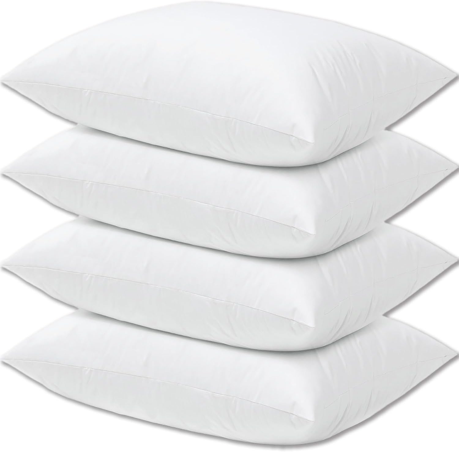 Medium Support Bed Pillows Queen Size Set of 4 for Sleepers