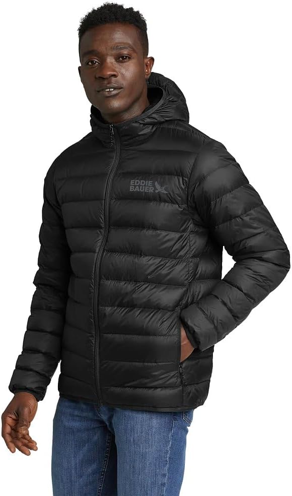 Eddie Bauer Men's CirrusLite Hooded Down Jacket for Warmth