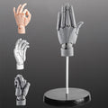 Flexible Artists Hand Model L-Gray - Adjustable Posable Drawing