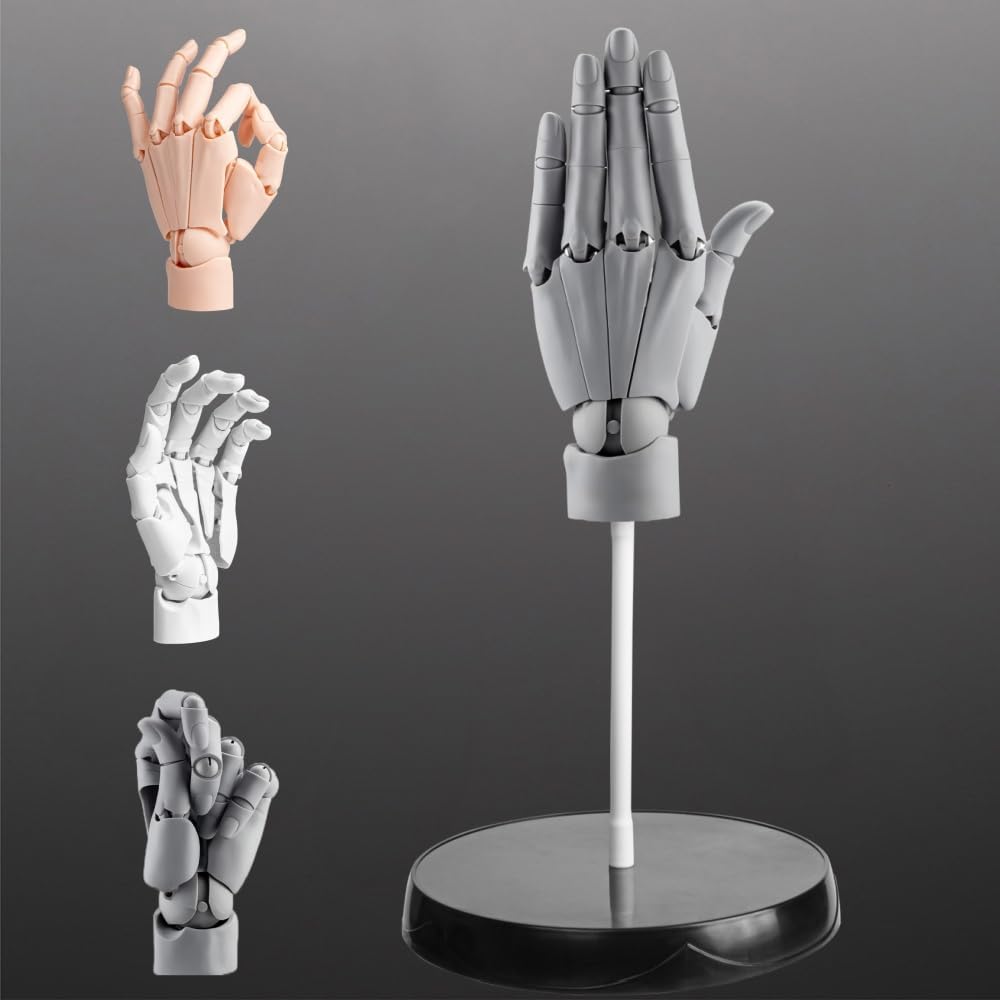 Flexible Artists Hand Model for Drawing and Painting Projects