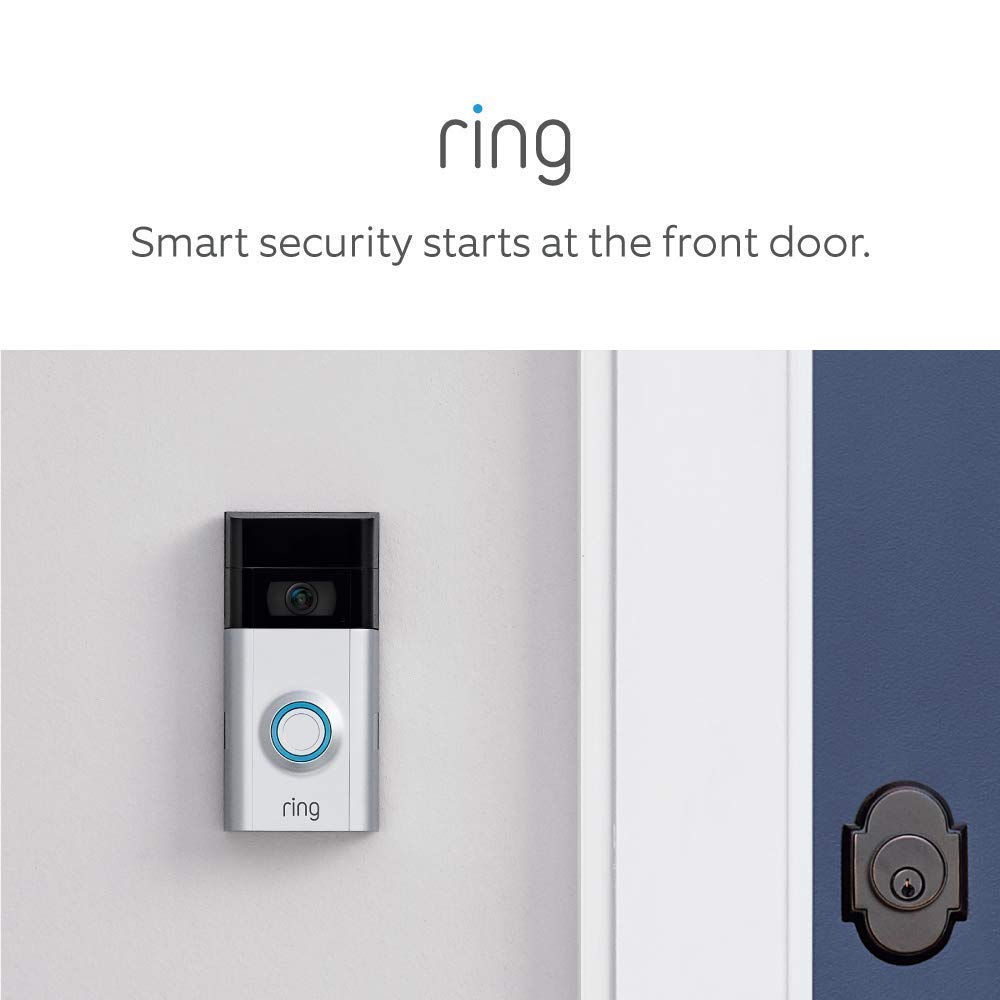 Clearance: Certified Refurbished Ring Video Doorbell 2 - Safer Home