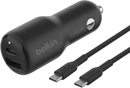 Fast Charge On The Go - Belkin BoostCharge Dual Port Car Charger