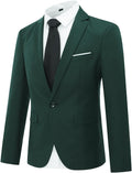 Cloudstyle Men's One Button Slim Fit Sport Coat - Classic Slim