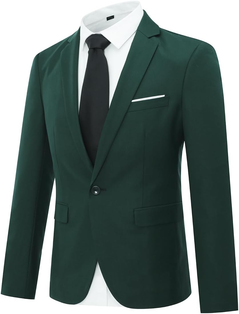 Cloudstyle Men's Suit Jacket One Button Slim Fit Blazer Review