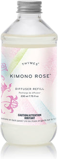Thymes Reed Diffuser Oil Kimono Rose Refill - Long-Lasting Fragrance