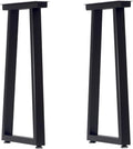 Taelakeni 40 in Metal Bar Table Legs - Heavy Duty Trapezoid Support