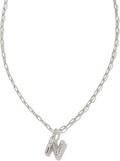 Crystal Letter Short Pendant Necklace for Women - Initial CZ Pendant