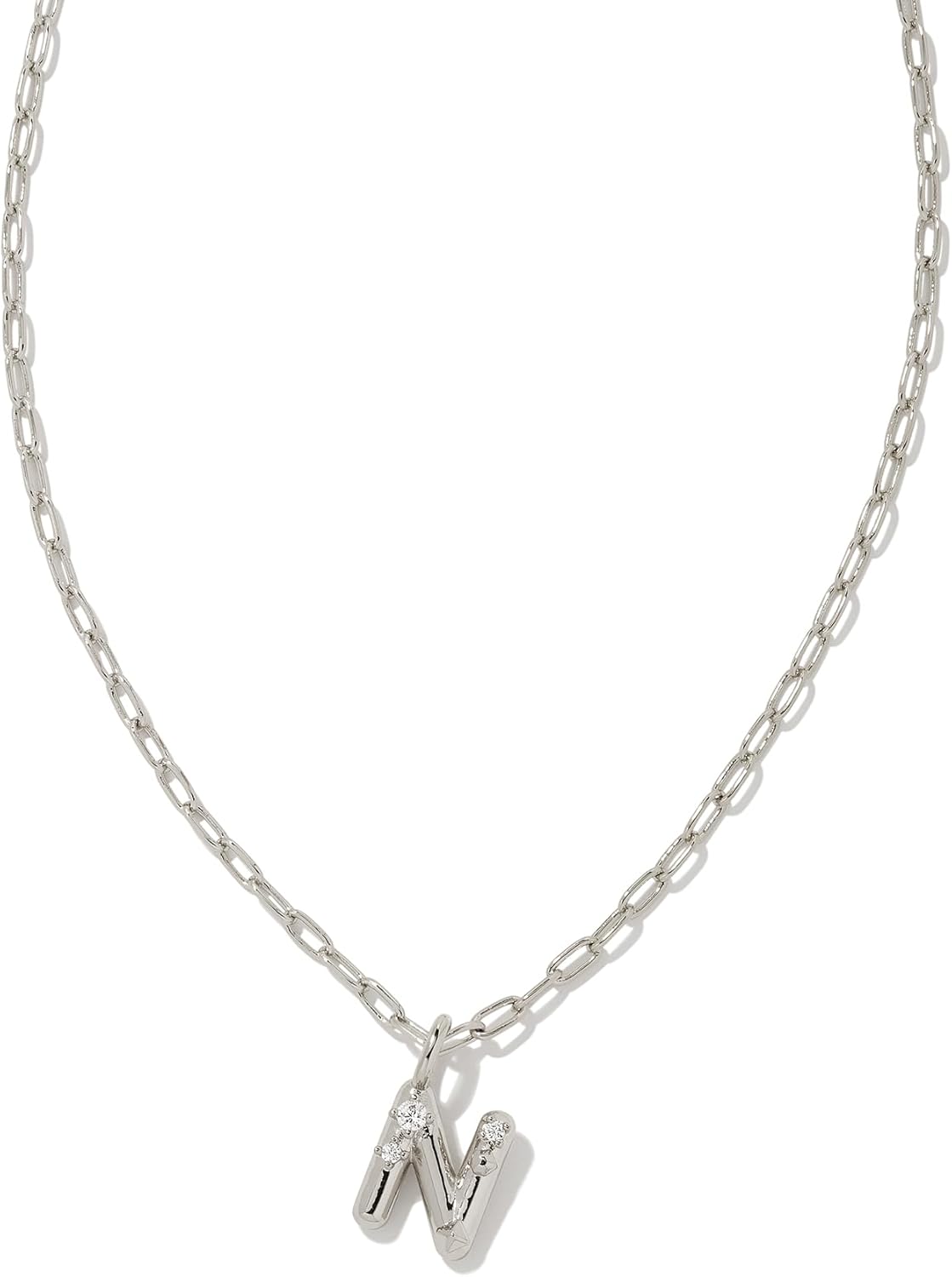 Kendra Scott Crystal Letter Short Pendant Necklace for Women
