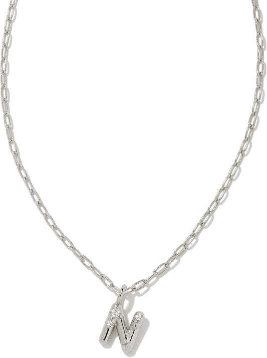 Kendra Scott Crystal Letter Short Pendant Necklace for Women