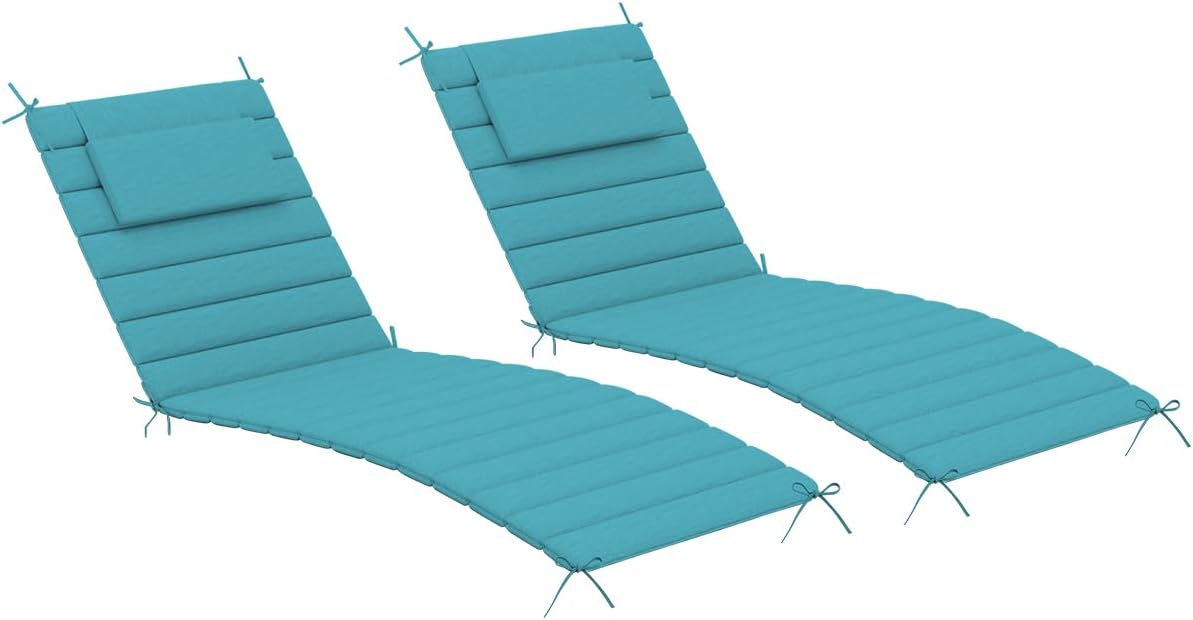 Sundale Outdoor Quilted Lounge Cushion Set for Ultimate Comfort