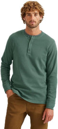 Eddie Bauer Men's Thermal Henley - Supersoft Waffle Knit Layer