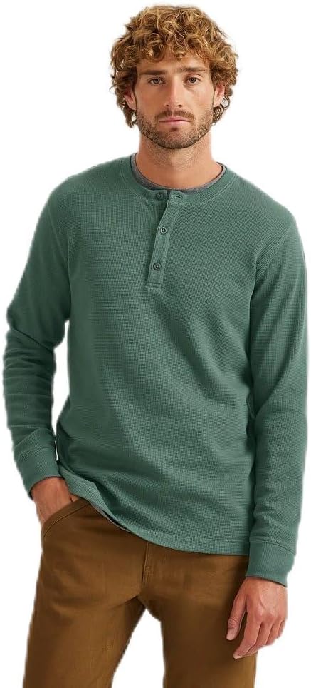 Eddie Bauer Men's Eddie's Favorite Thermal Henley for Comfort