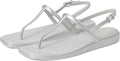 Crocs Women's Miami Thong Sandal Flat - Square Toe Summer Chic
