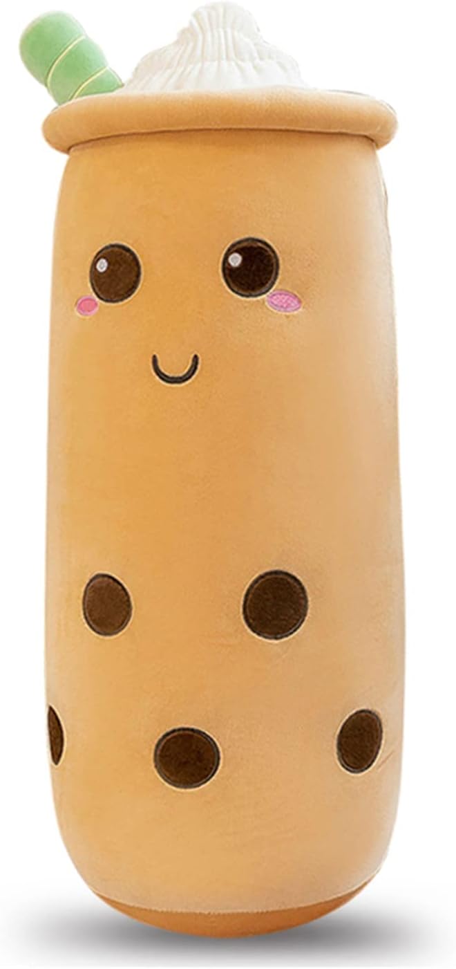 Cute Plushies Boba Plush Long Pillow for Kids and Adults