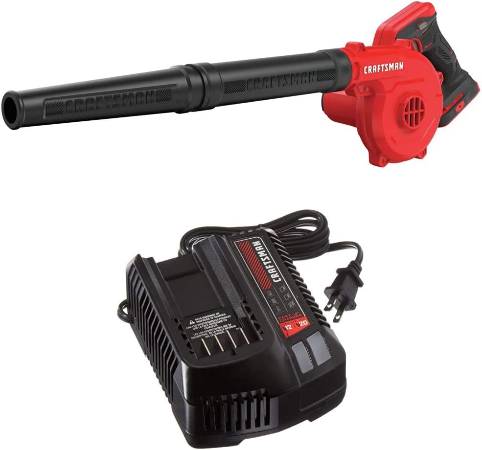 CRAFTSMAN V20 Cordless Blower with Fast Charger for Efficiency