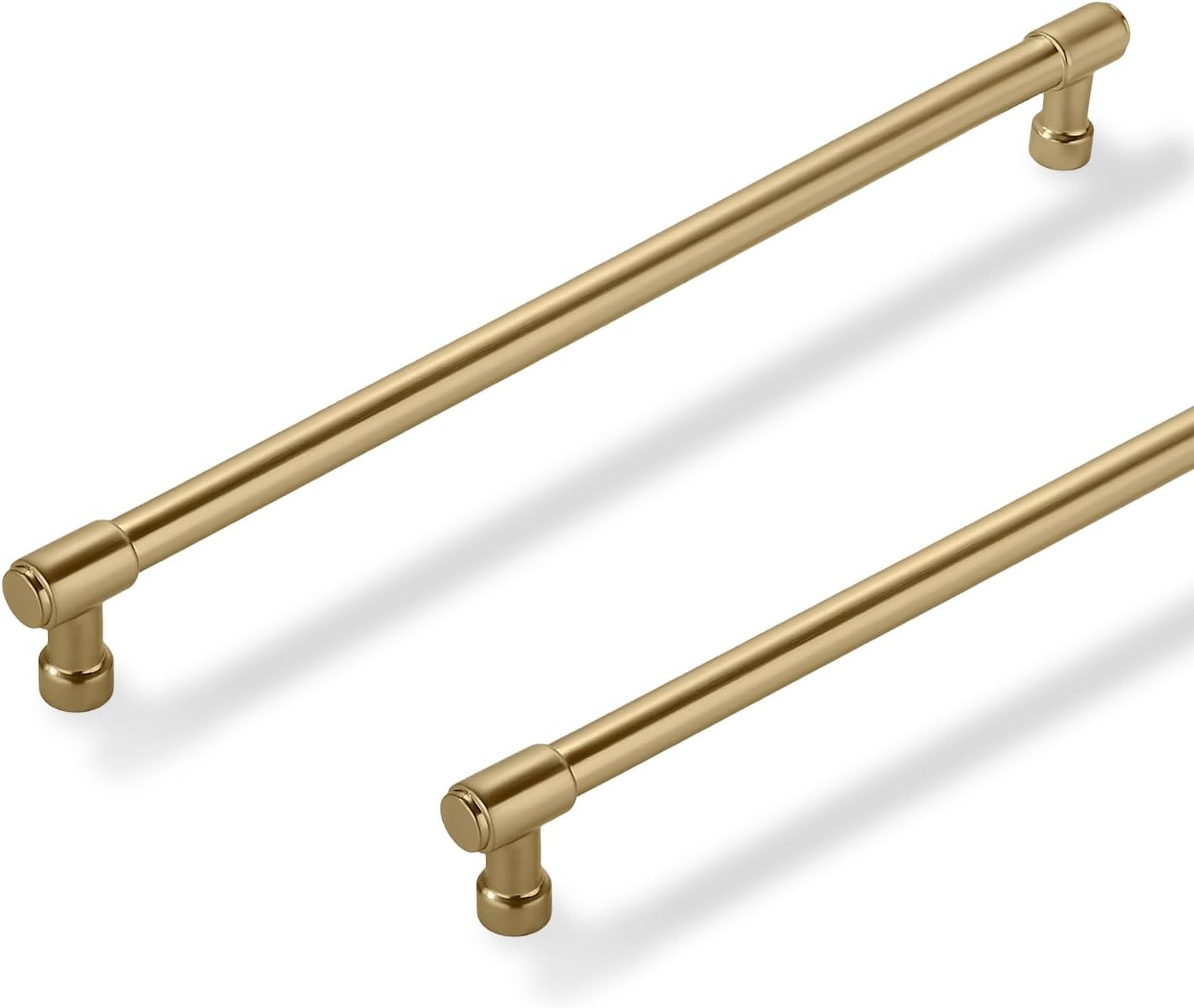 Solid Heavy Duty Jasper Pulls 6 Pack Gold Cabinet Pulls for Kitchen
