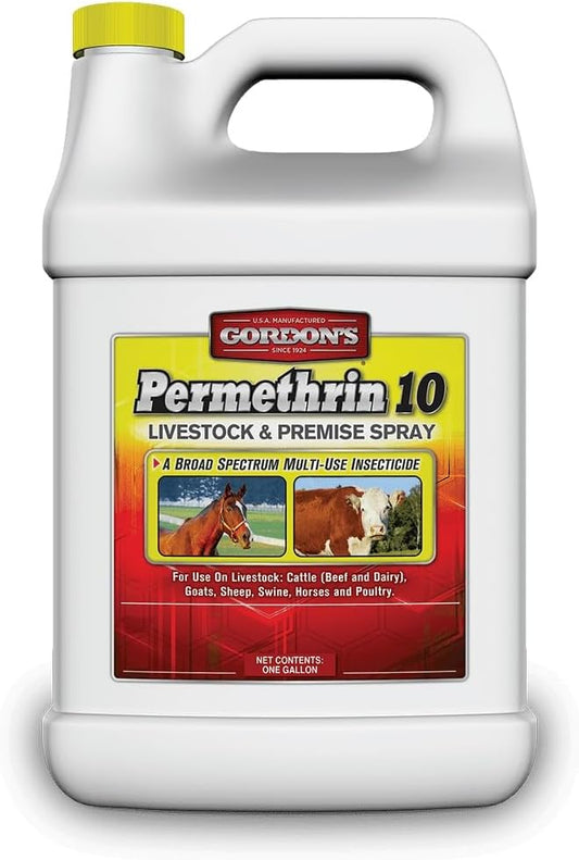 GORDON'S Permethrin 10 Livestock Spray for Effective Insect Control