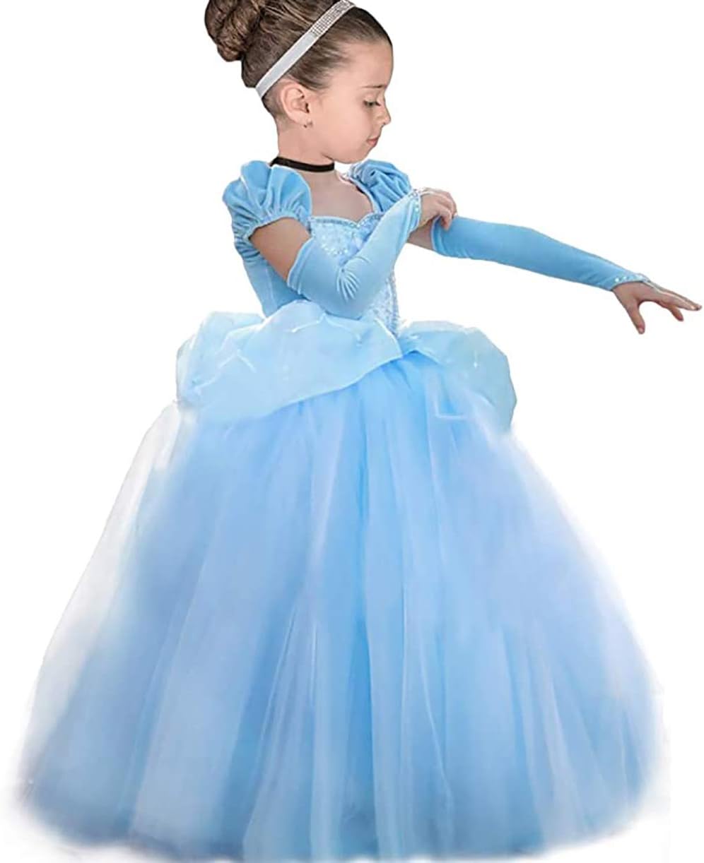 ToLaFio Princess Costume for Girls Halloween Fancy Dress Up