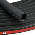 D Shape Rubber Seal Strip 3/4in x 3/4in - Large EPDM Weather Stripping
