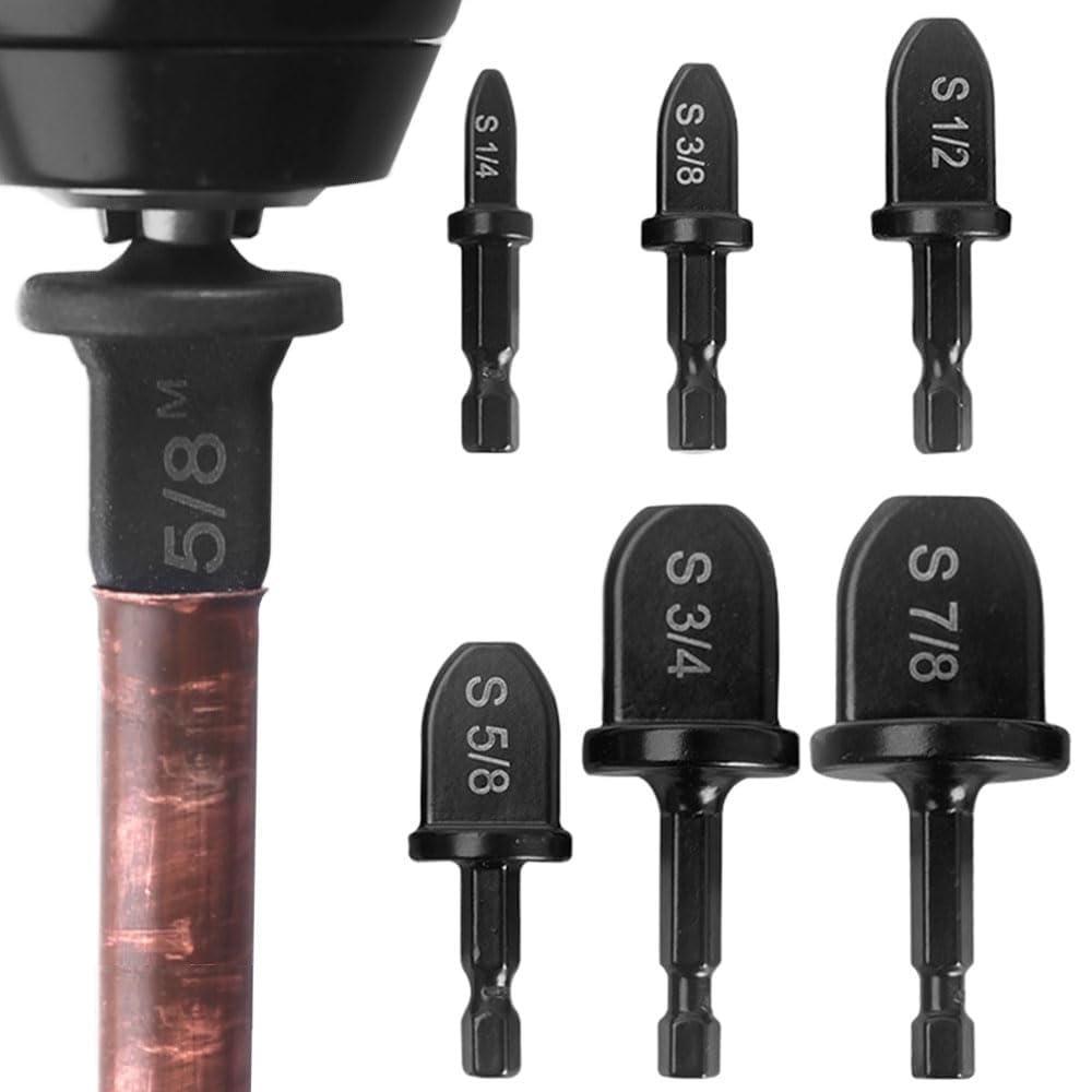 HVAC Copper Pipe Reamer Drill Bit Set