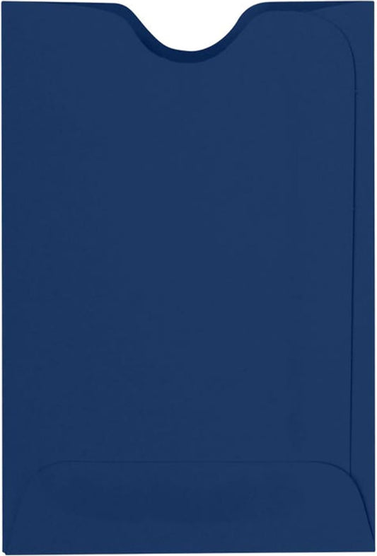LUXPaper Credit Card Sleeves in Navy Blue for Ultimate Protection