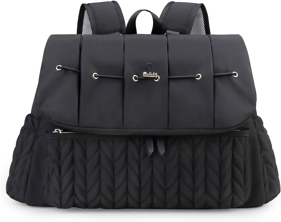 Lmbabter Diaper Bag Backpack with Changing Pad for Moms