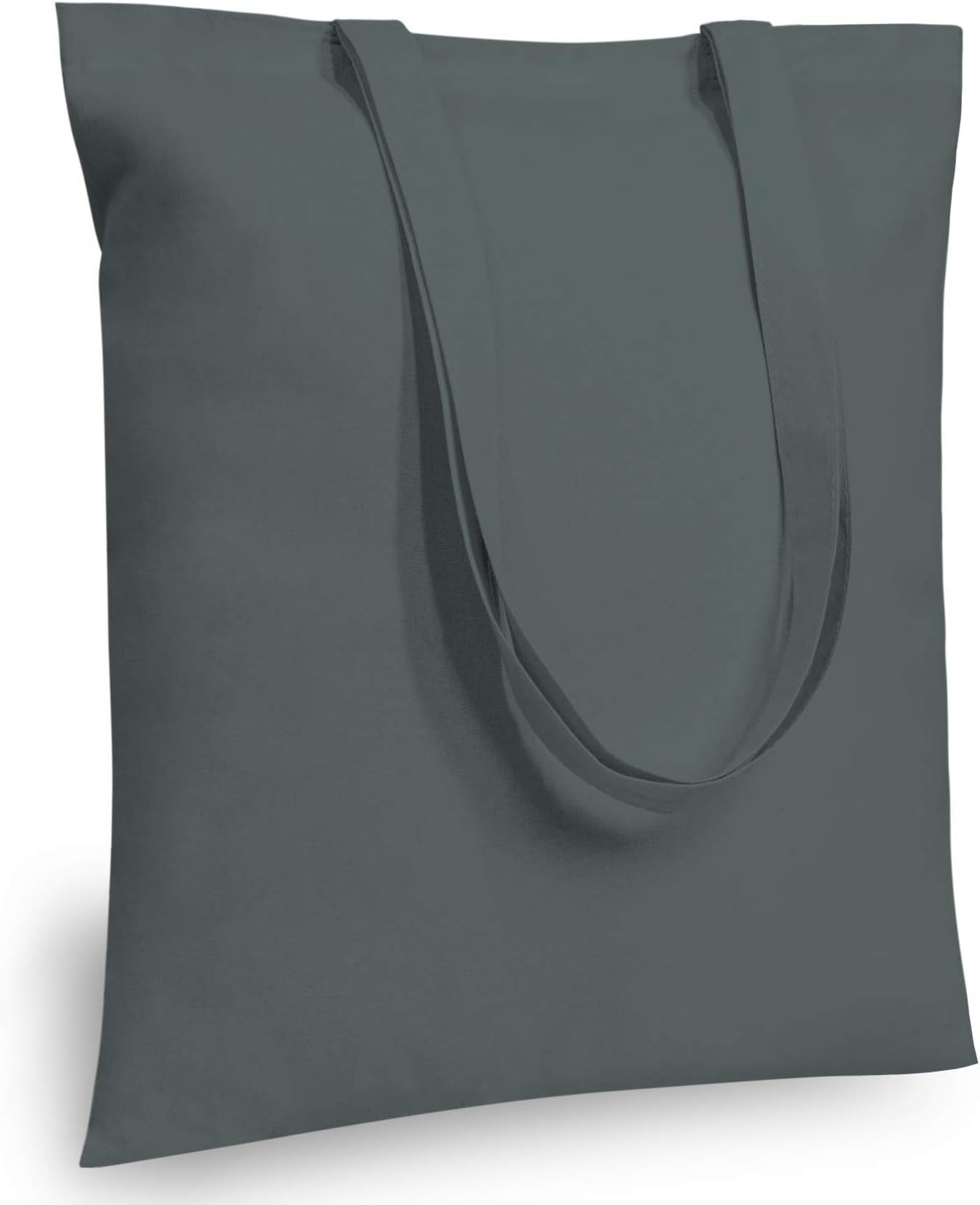 Durable 16inx15in Grey Cotton Tote Bags for All Your Needs