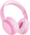 Kids Bluetooth Headphones: Safe Volume Limit, Stereo Sound, Pink