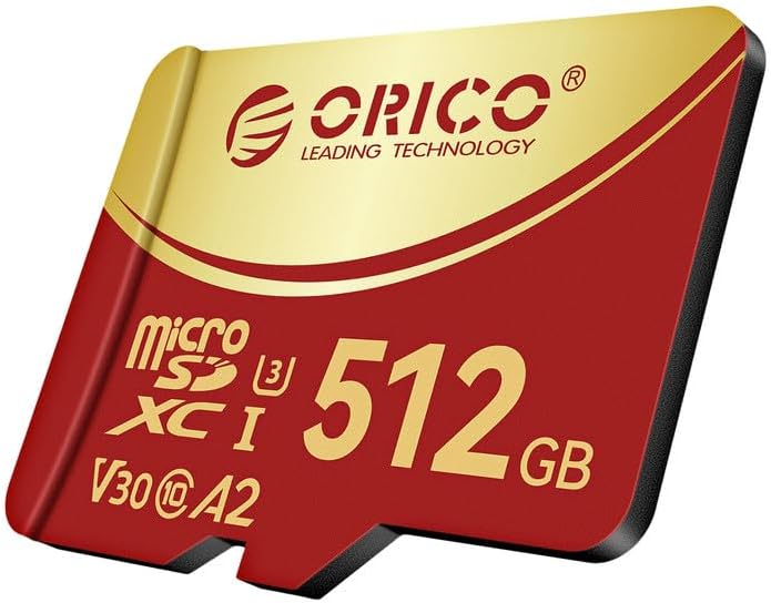ORICO F3 512GB microSDXC Memory Card for 4K UHD Recording