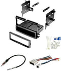 Single DIN Car Stereo Dash Kit, Wire Harness & Antenna Adapter - Made