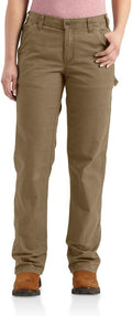Carhartt Women's Rugged Flex Loose Fit Canvas Work Pant - Durable hip