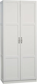 Sauder Select Storage Cabinet Pantry Cabinet, White - Tall 4-Shelf