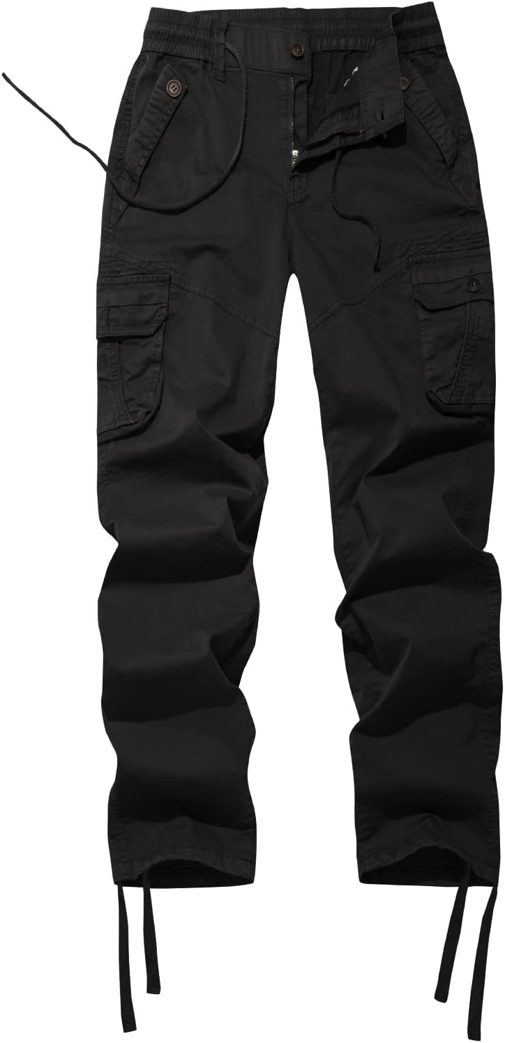 FOURSTEEDS Women's Mid Rise Cargo Pants for Outdoor Activities