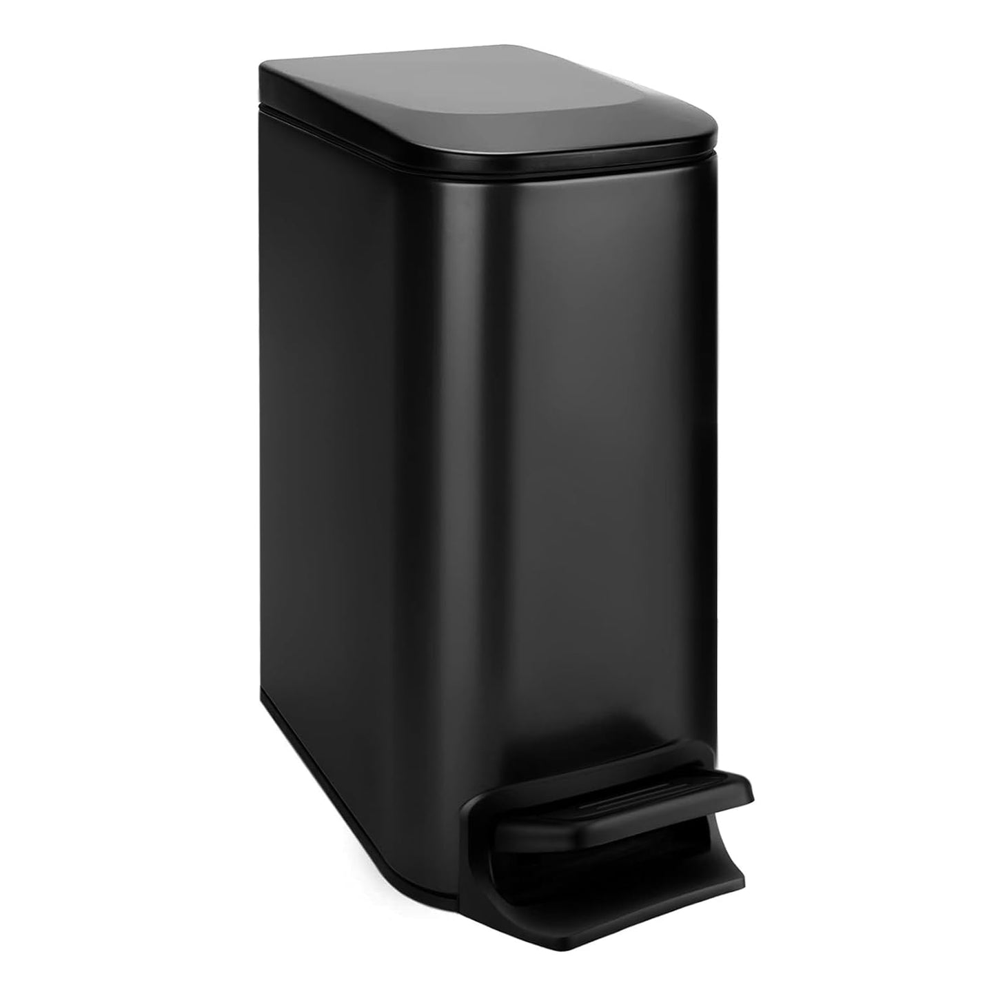 TIPGO Slim Bathroom Trash Can with Lid Soft Close for Small Spaces