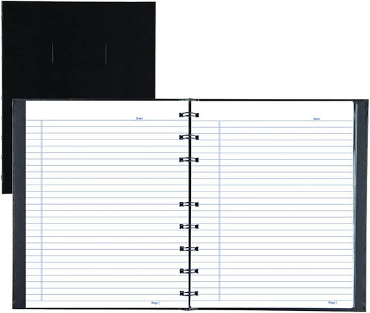 Blueline Notepro Notebook: 192 Ruled Pages, Black, 9.25x7.25 inches