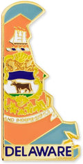 State Shape Flag Lapel Pin - Complete 50 State Flag Set
