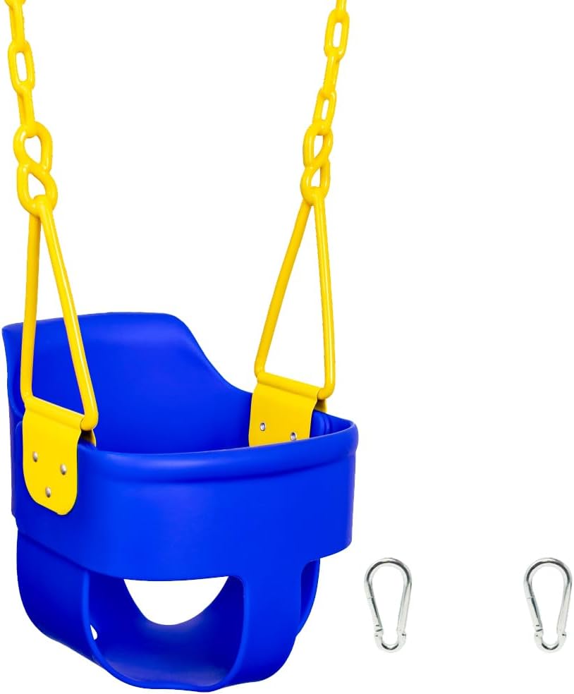 Premium High Back Full Bucket Toddler Swing Seat for Safe Fun