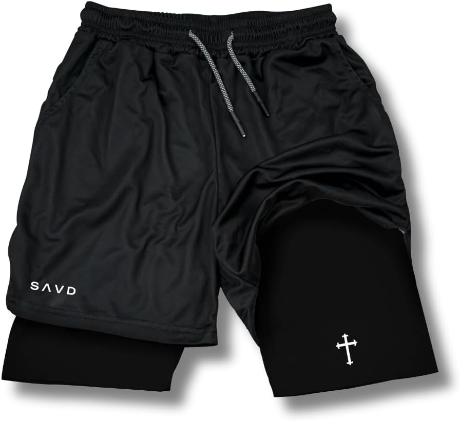 SAVD Christian Performance Shorts for Active Lifestyle Enthusiasts