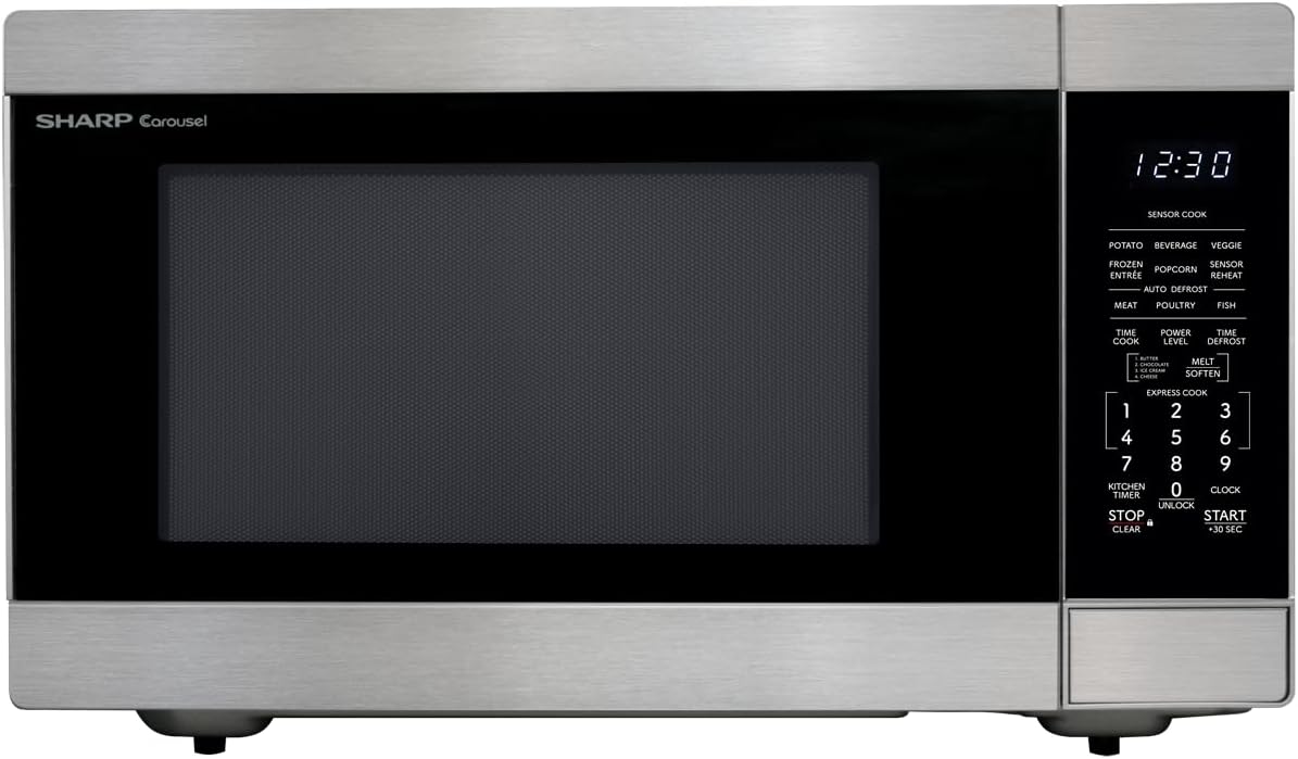 Sharp 2.2 CuFt Stainless Steel Microwave - 1200W Power