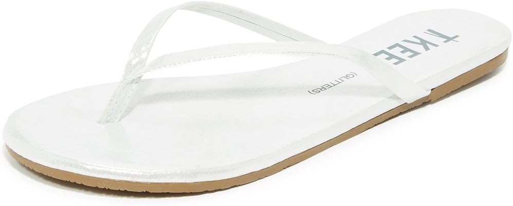 Tkees Women's Flip-Flop Glitters Sandal for Sparkling Elegance