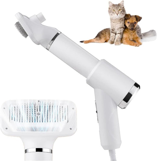 Professional Pet Grooming Combo - Portable Hair Dryer & Brush