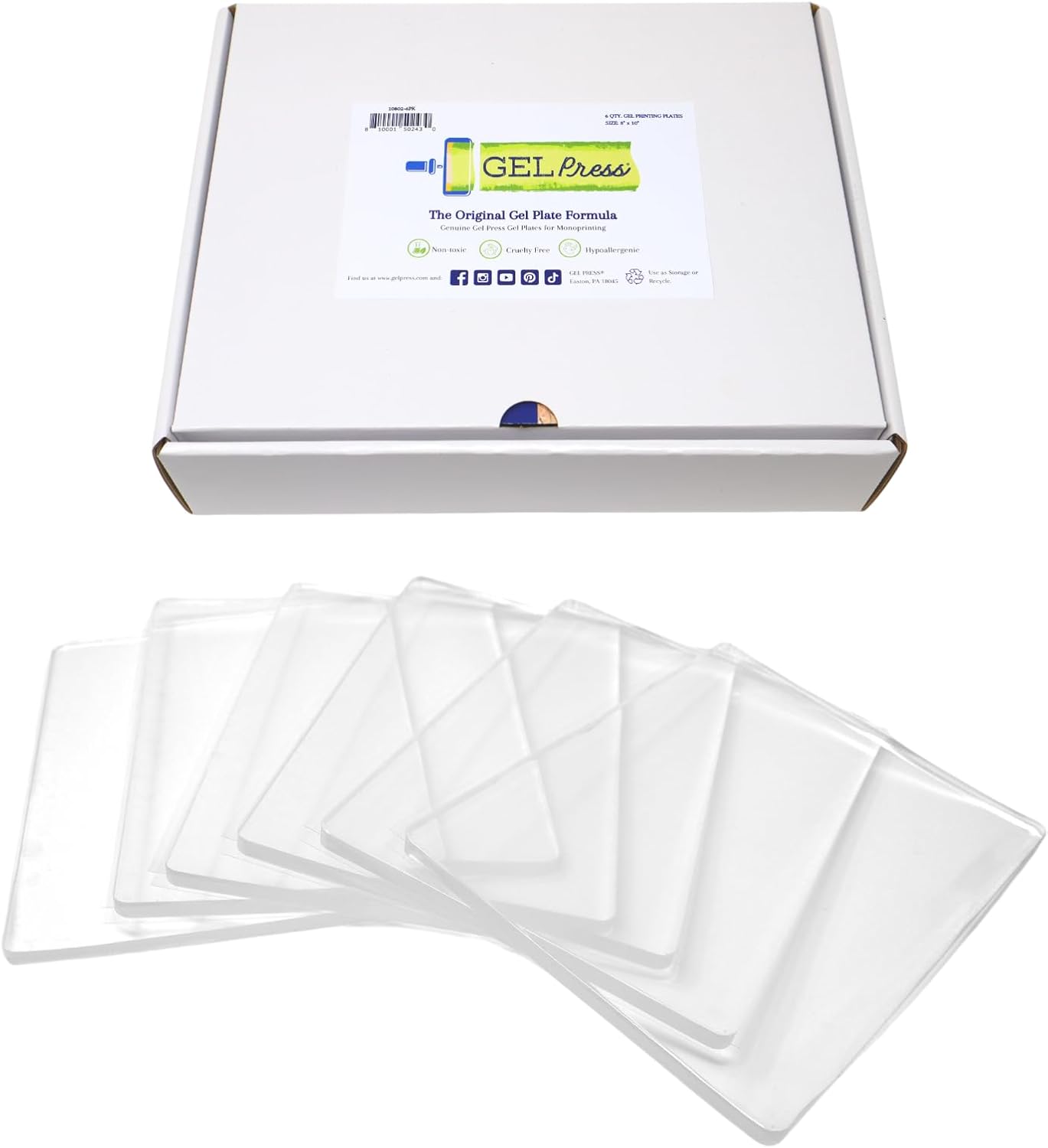 Gel Press Monoprinting Print Plates for Creative Art Projects