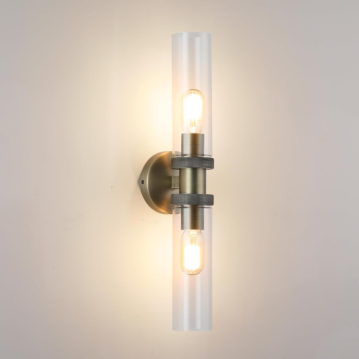 2 Light Bathroom Vanity Light Brushed Bronze for Modern Decor