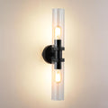 2 Light Vanity Light Side Mirror Farmhouse Bathroom Fixtures Black