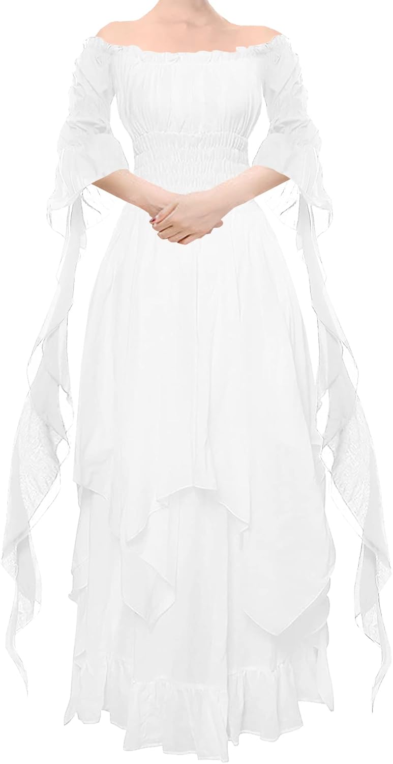 YEAXLUD Women's Victorian Dress for Plus Size Renaissance Style