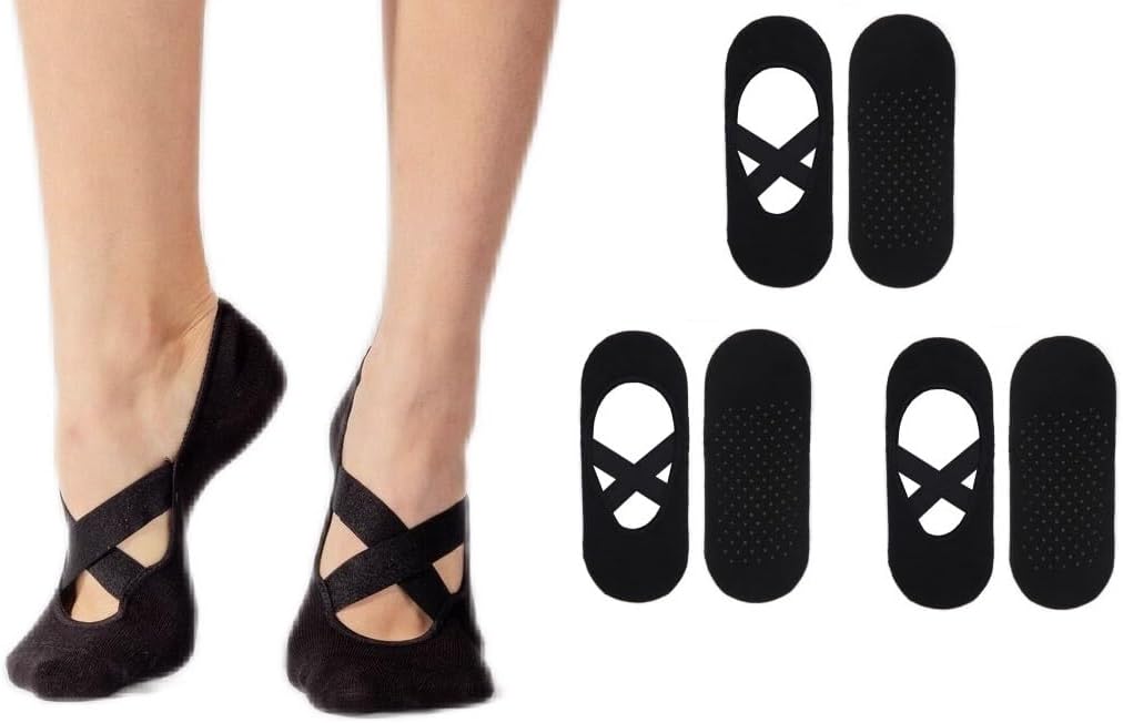 Non-Slip Grip Socks for Active Girls