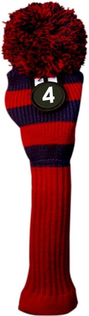 Majek Red & Blue Hybrid Headcover - Retro Vintage Style