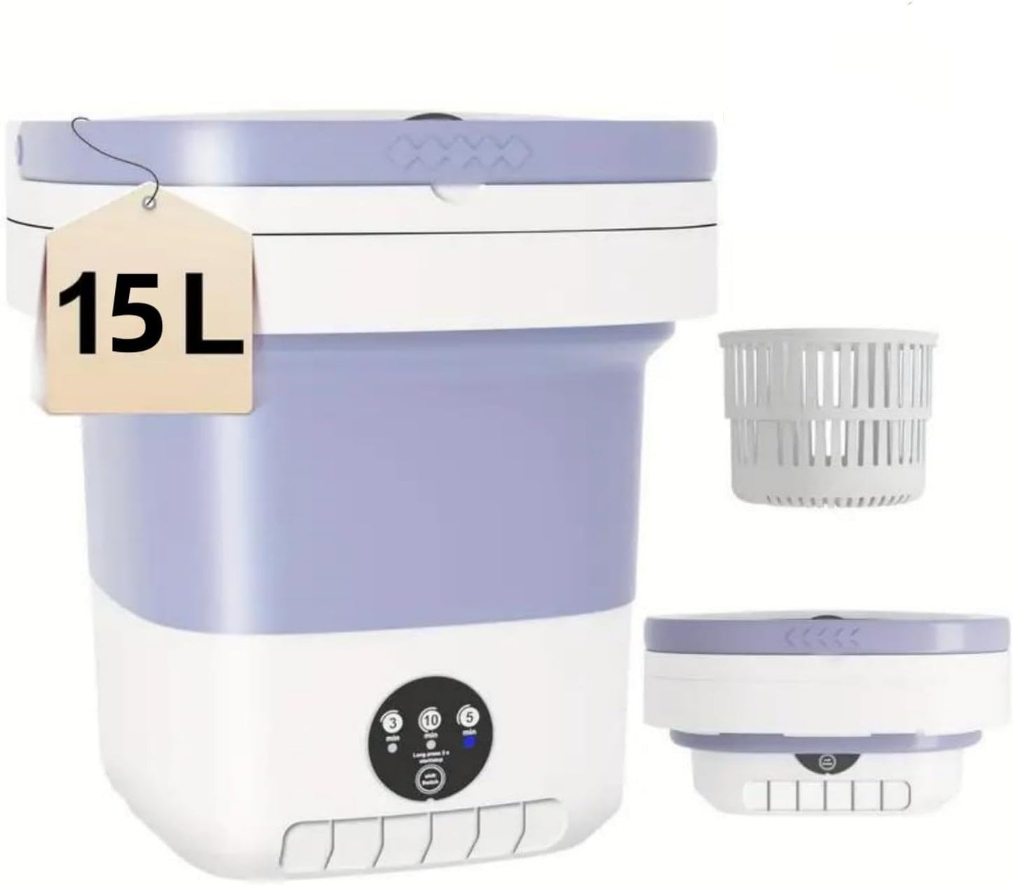 Compact Purple Mini Washer: Efficient & Portable