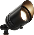 VOLT Fat Boy 12V Brass Outdoor Spotlight (Black) - Durable Uplighting